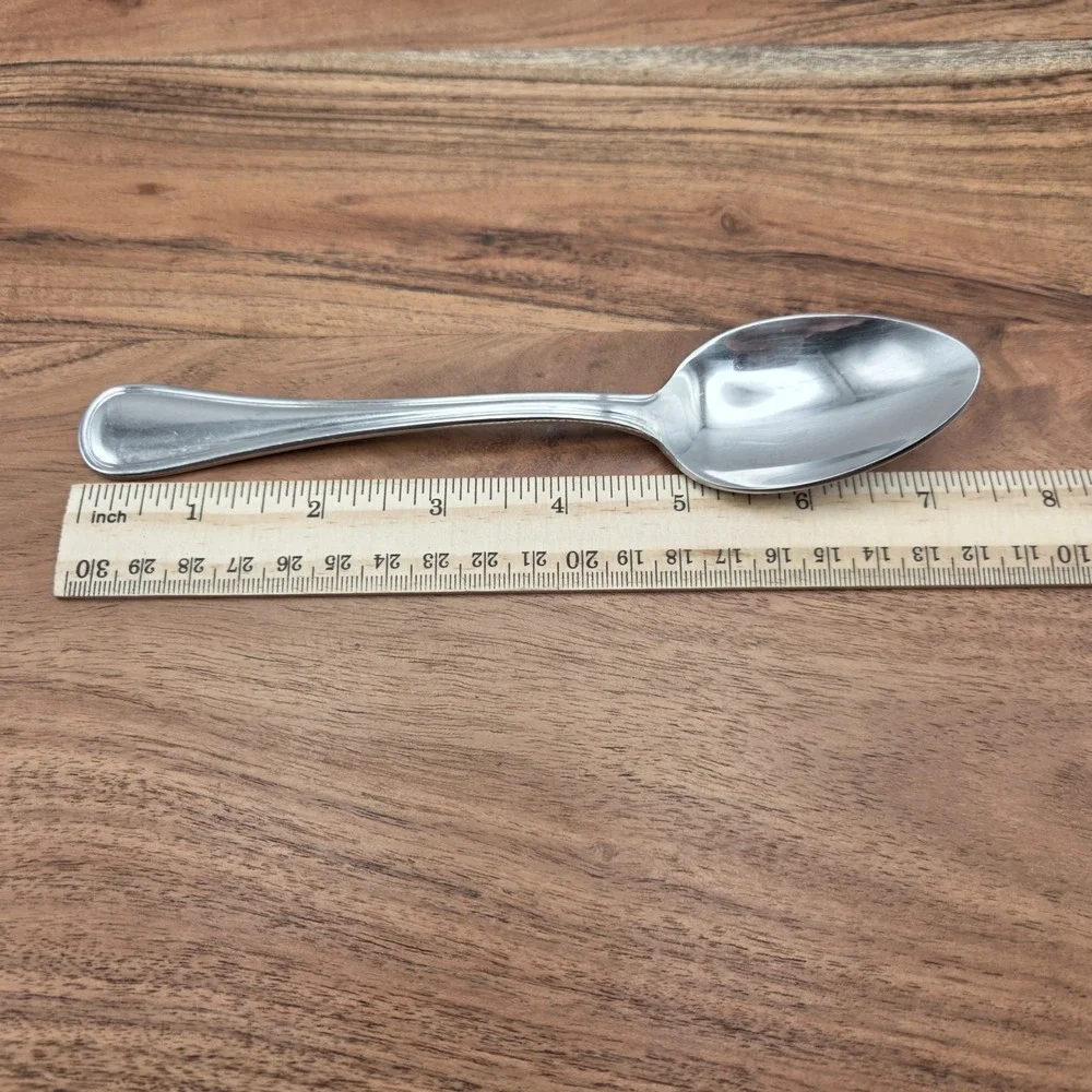 Set Of 6 Wallace Rockport Soup Spoons 18/10 Stainless Steel